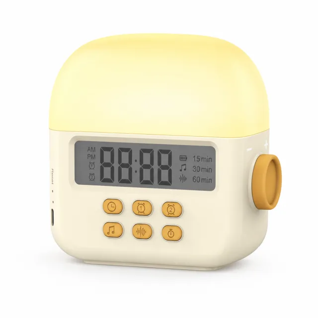 White Noise Clock Soothes Night Light, manufactured by Chloe Toys